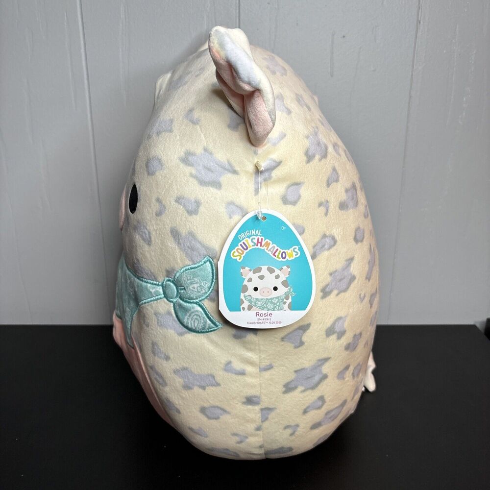 Squishmallows Rosie the Pig 14 inch Stuffed Animal with Bandana With Tags - Picture 2 of 11
